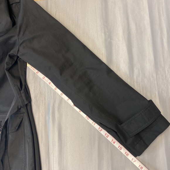 Michael Kors Belted Trench Style Rain Jacket with Removable Hood - Picture 10 of 11